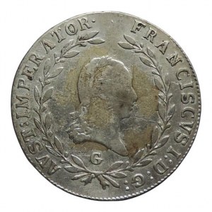 František II. 1792-1835, 20 krejcar 1812 G fleky, dr.just.