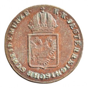 František II. 1792-1835, Cu 1 krejcar 1816 B, nep.hr.