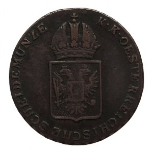 František II. 1792-1835, Cu 1 krejcar 1816 O, pěkná patina