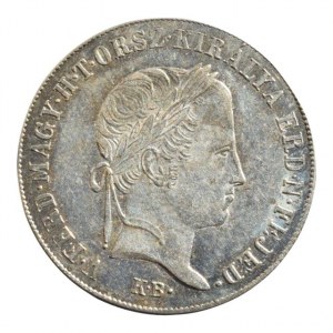 Ferdinand V. 1835-1848, 20 krejcar 1848 KB, patina, sbírkový