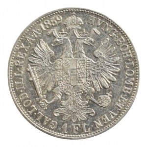 FJI 1848-1916, zlatník 1859 B, škr., nep.hr.