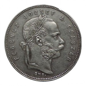 FJI 1848-1916, zlatník 1869 GYF, nep.škr., dr.hr., patina