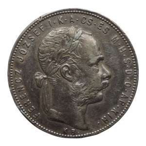 FJI 1848-1916, zlatník 1880 KB, hrana + zásek na hraně, st. po vsazení