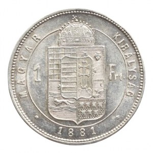 FJI 1848-1916, zlatník 1881 KB, vlas.škr., zc.nep.hr.