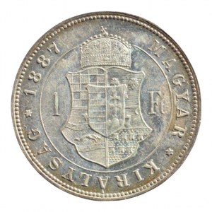 FJI 1848-1916, zlatník 1887 KB, patina, sbírkový