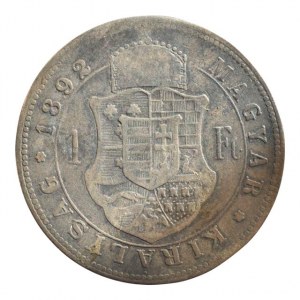 FJI 1848-1916, zlatník 1892 KB, tmavá patina R