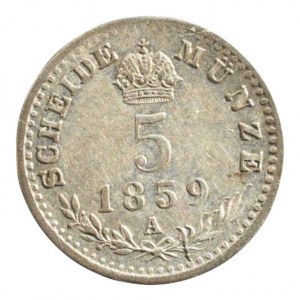 FJI 1848-1916, 5 krejcar 1859 A