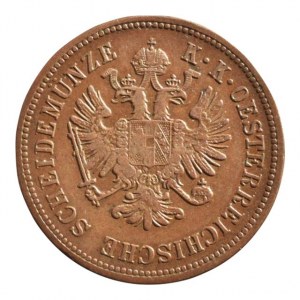FJI 1848-1916, 4 krejcar 1860 A, krásná patina