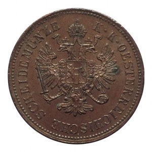 FJI 1848-1916, 4 krejcar 1860 B, patina