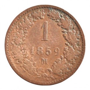 FJI 1848-1916, 1 krejcar 1859 M R