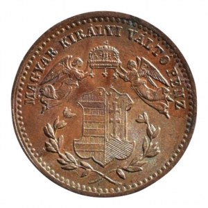 FJI 1848-1916, 1 krejcar 1868 KB, patina