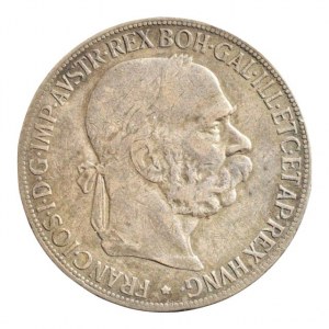 FJI 1848-1916, 5 kor. 1900 b.z., dr.škr., patina