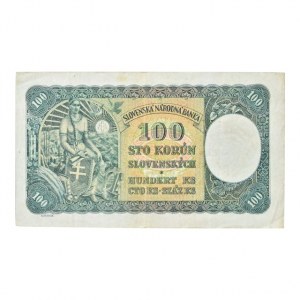 Slovensko 1939-1945, 100 Ks 1940, série J6, B.48, neperf