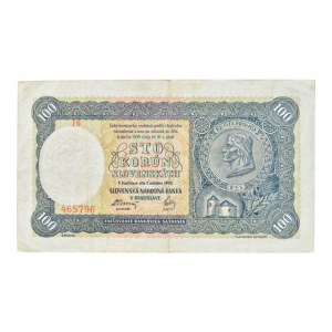 Slovensko 1939-1945, 100 Ks 1940, série J6, B.48, neperf