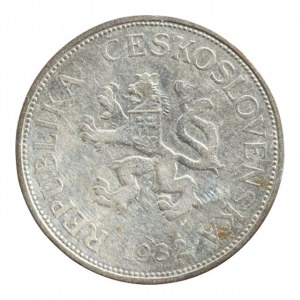 ČSR 1918-1939, 5 Kč 1932, dr.škr. , R