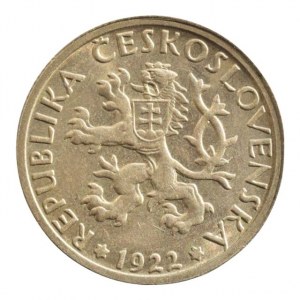 ČSR 1918-1939, 1 Kč 1922 sbírková