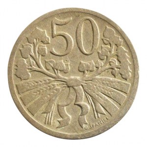 ČSR 1918-1939, 50 hal. 1927, R