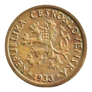 ČSR 1918-1939, 10 hal. 1933, patina, R