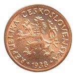 ČSR 1918-1939, 5 hal. 1938, 2 ks