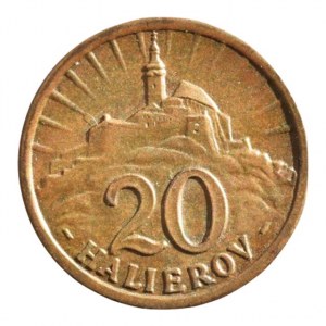 SLOVENSKO 1939-1945, 20 hal. 1940 CuZn, sbír.