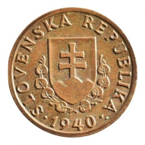 SLOVENSKO 1939-1945, 20 hal. 1940 CuZn, sbír.