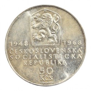 ČSR 1945-1992, 50 Kč 1968 50 let republiky, kapsle