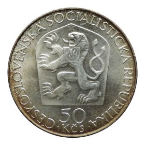 ČSR 1945-1992, 50 Kč 1970 Lenin skvrny