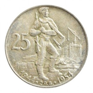 ČSR 1945-1992, 25 Kč 1954 - 10 výročí SNP