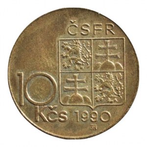 ČSR 1945-1992, 10 Kč 1990 TGM Ronai