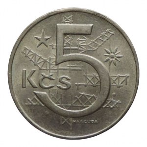 ČSR 1945-1992, 5 Kč 1966 var. R