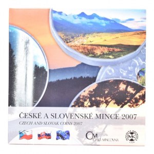Sada oběžných mincí 2007 České a Slovenské mince