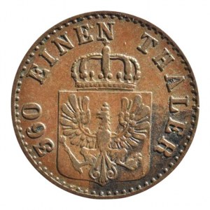 Prusko, Friedrich Wilhelm IV. 1840-1861, 1 pfennig 1849 A, AKS 92