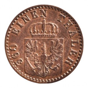 Prusko, Wilhelm I. 1861-1888, 1 pfennig 1864 A, AKS 108