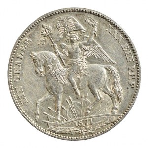 Sasko-Albertinische Linie, Johann 1854-1873, tolar 1871 B - vítězství nad Francií, AKS 159
