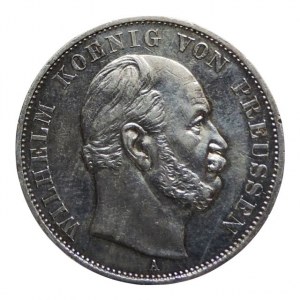 Prusko, Vilém I. 1861-1888, tolar 1871 A, vítězný tolar