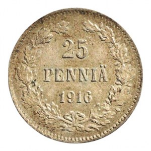 Finsko pod Ruskem, Mikuláš II. 1894 - 1917, 25 pennia 1916 S