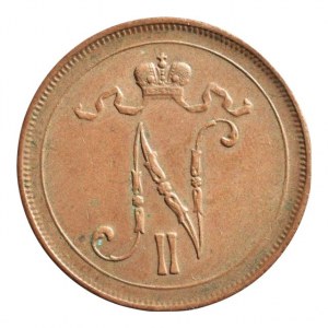 Finsko pod Ruskem, Mikuláš II. 1894 - 1917, 10 pennia 1916, KM# 14