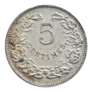 Lucembursko, 5 centimes 1908