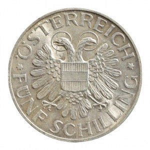 Rakousko - republika, 5 schilling 1934