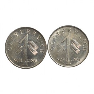 Rakousko - republika, 1 schilling 1934, 1935, 2 ks