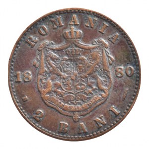 Rumunsko, 2 bani 1880