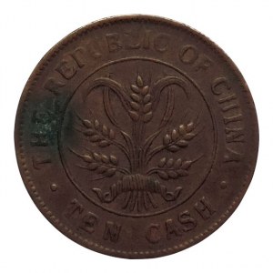 Čína, republika, 10 cash (1920)