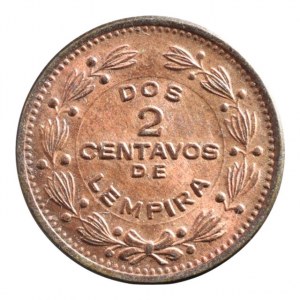 Honduras, 2 centavos 1956