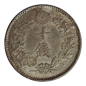 Japonsko, Meidži 1868-1912, 10 sen obd. 1873-1906 (Ag)