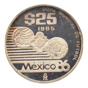 Mexiko, 25 pesos 1985, KM# 503, Ag925, 8.4g, patina
