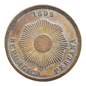 Peru, 2 centavos 1895