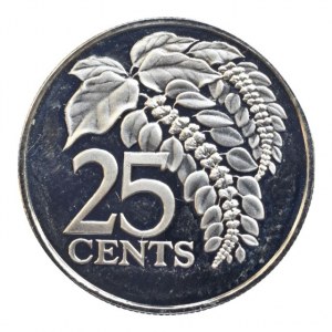 Trinidad and Tobago, 25 cent 1975