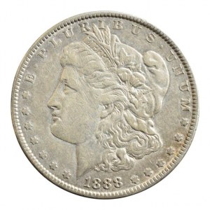USA, Dolar 1888 - Morgan, Philadelphia, KM.110, Ag 900