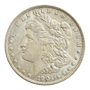 USA, Dolar 1904 - Morgan, New Orleans, KM.110, Ag 900