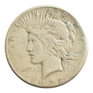 USA, Dolar 1922 - mírový, San Francisco, KM.150, Ag 900